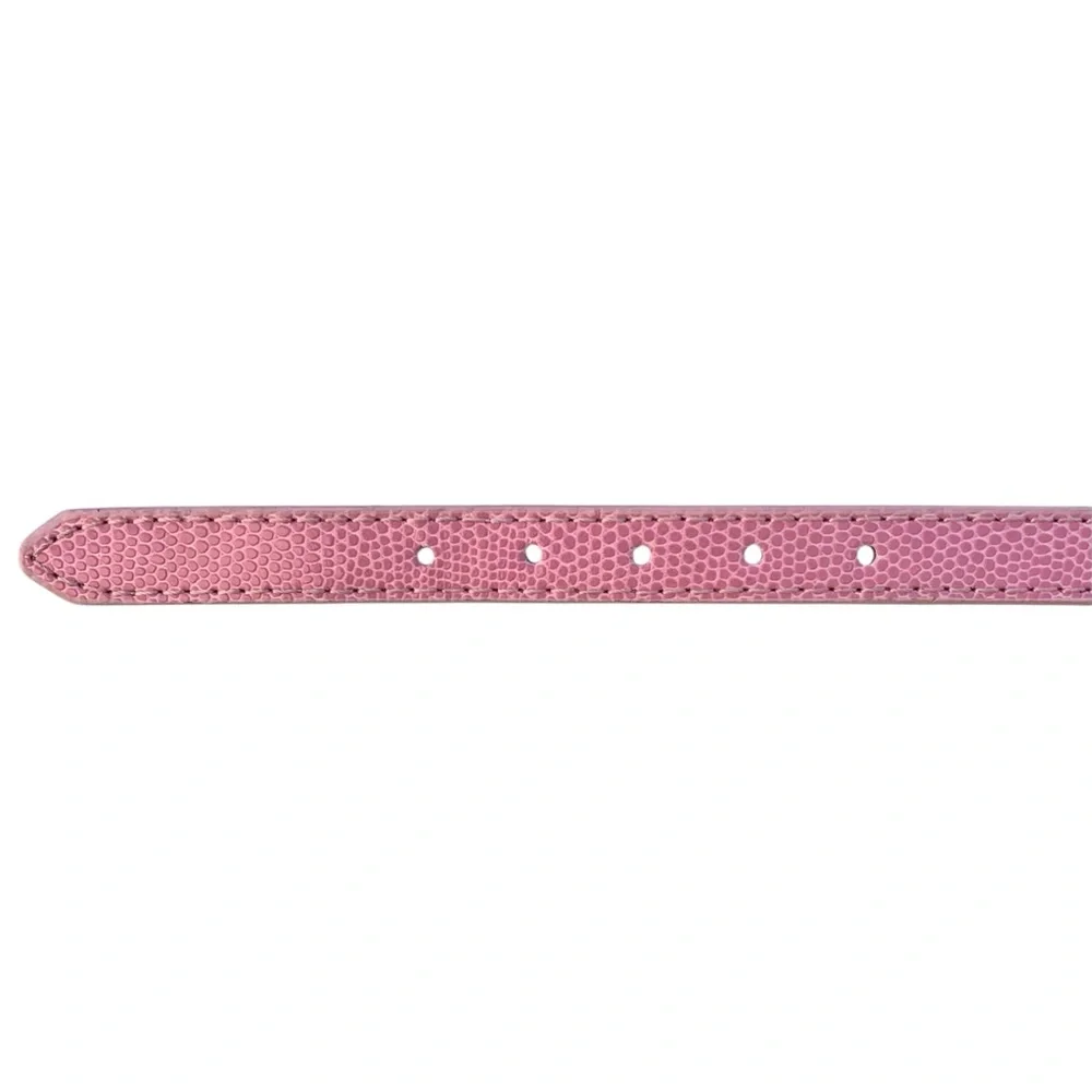 Personalized CAYENNE Pink Dog Collar with Rhinestone Letters and Buckle ~ Small
